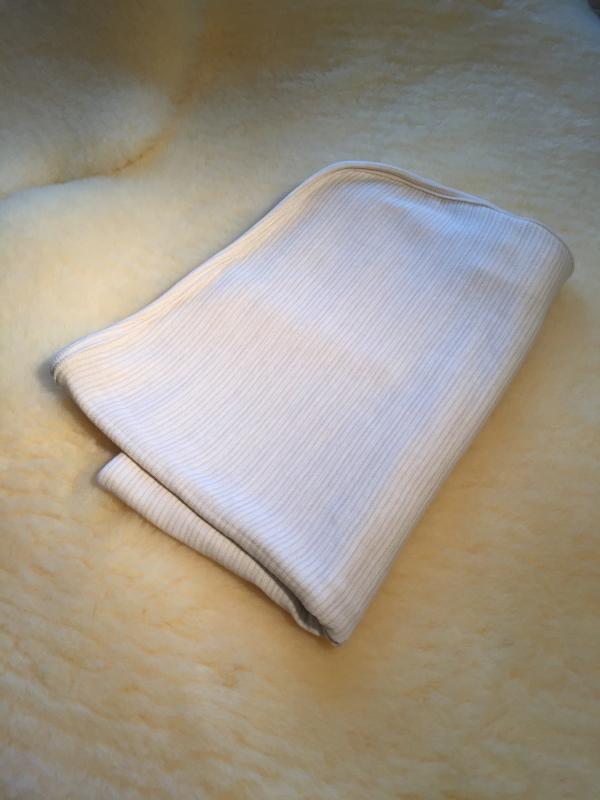 Babydecke Wolle-Seide-Baumwolle ca. 60x80